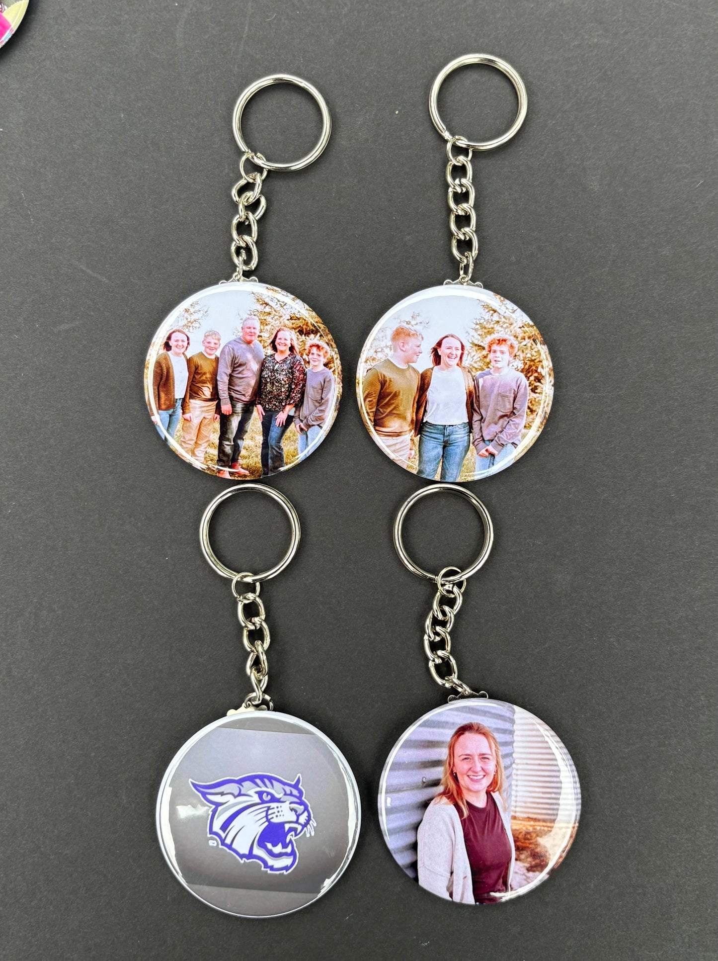 2.25" Round Custom Photo Keychain