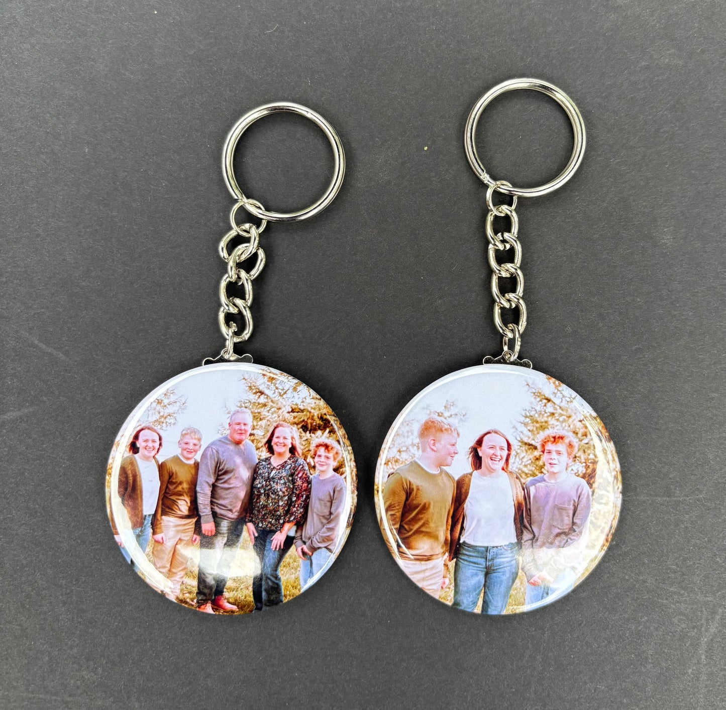 2.25" Round Custom Photo Keychain