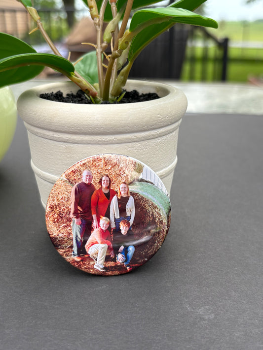 2.25" Round Custom Photo Magnet