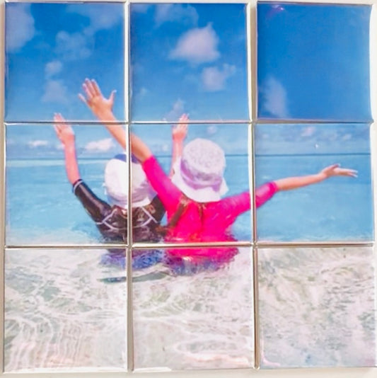 9 Piece Custom Photo Puzzle Magnet