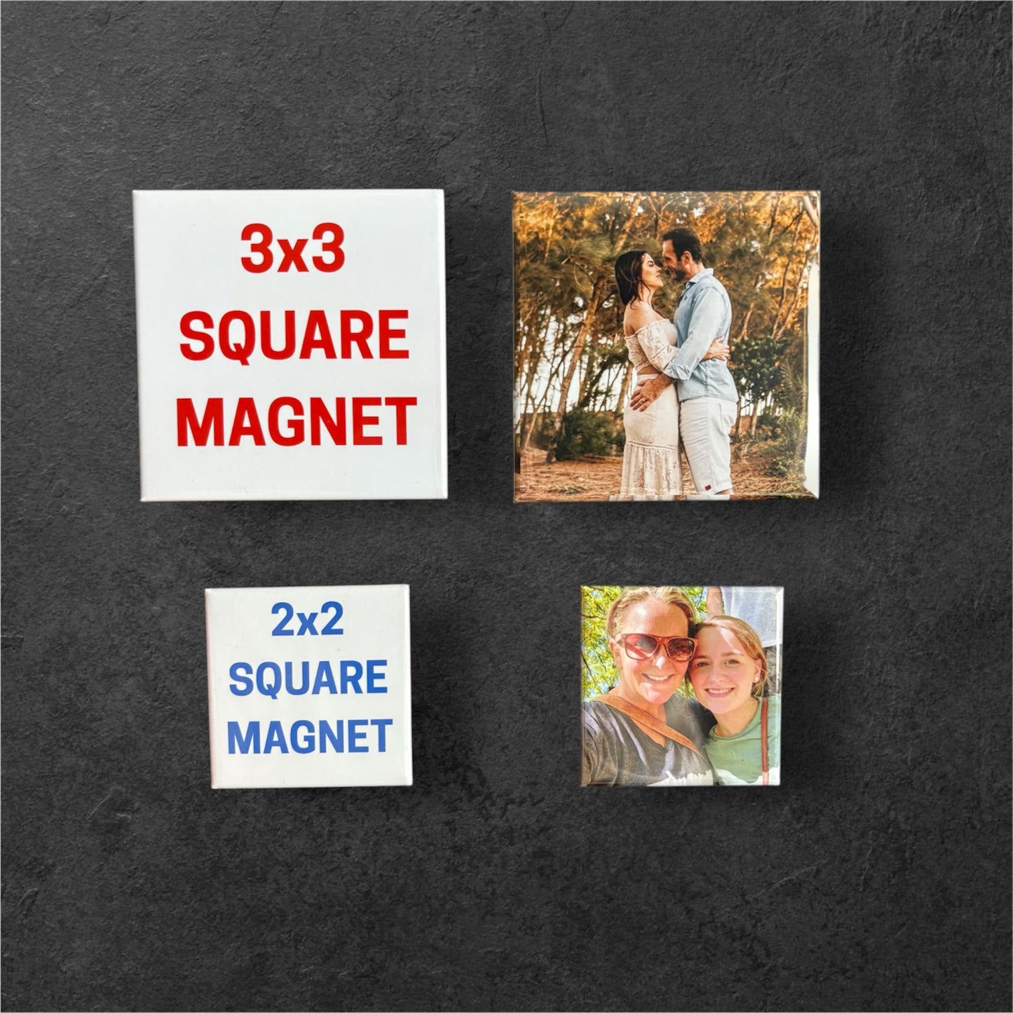 2x2 Square Custom Photo Magnets